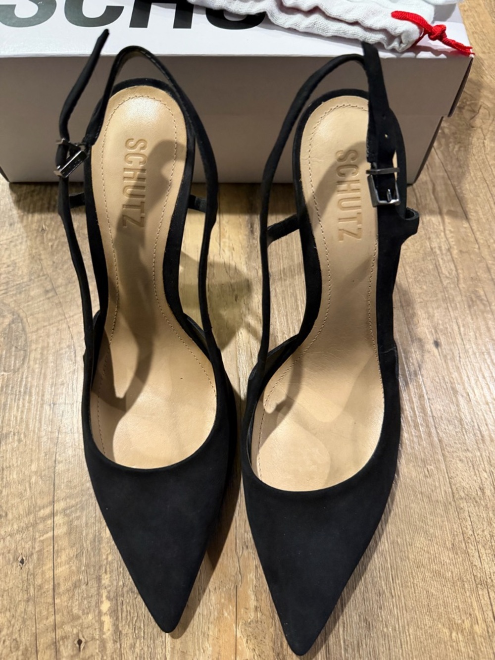 Schutz Boris 75MM Suede Slingback Pumps 7.5 - Picture 10 of 11
